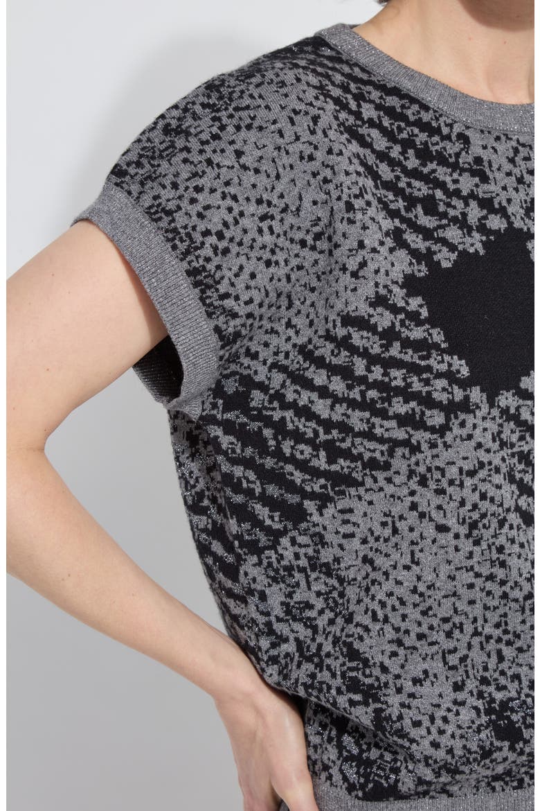 Germaine Pullover Sweater, Alternate, color, LUREX DIAGONAL PLAID