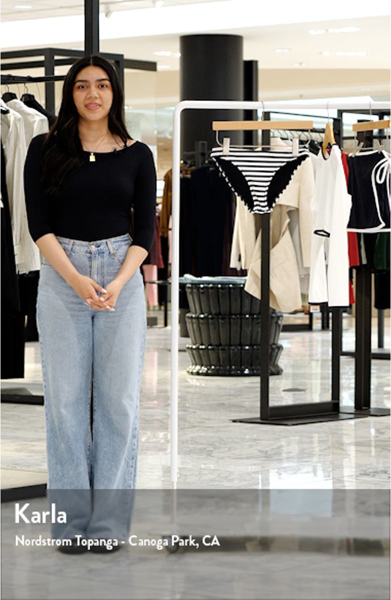 Elle Stripe Bikini Bottoms, sales video thumbnail