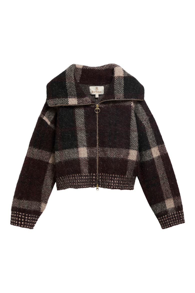 Carville Plaid Knitted Jacket, Main, color, MULTI