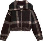 Barbour Carville Plaid Knitted Jacket