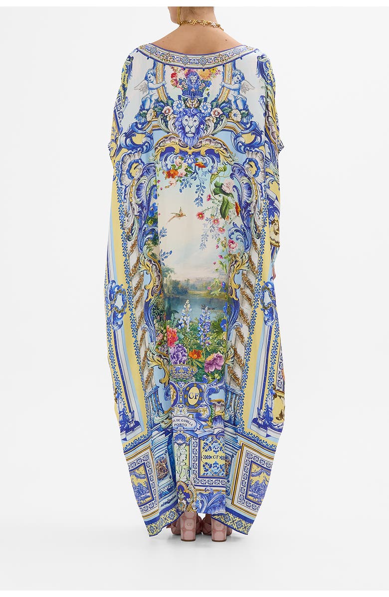 Camilla Round Neck Kaftan Wall To Wall Wonders, Alternate, color, 