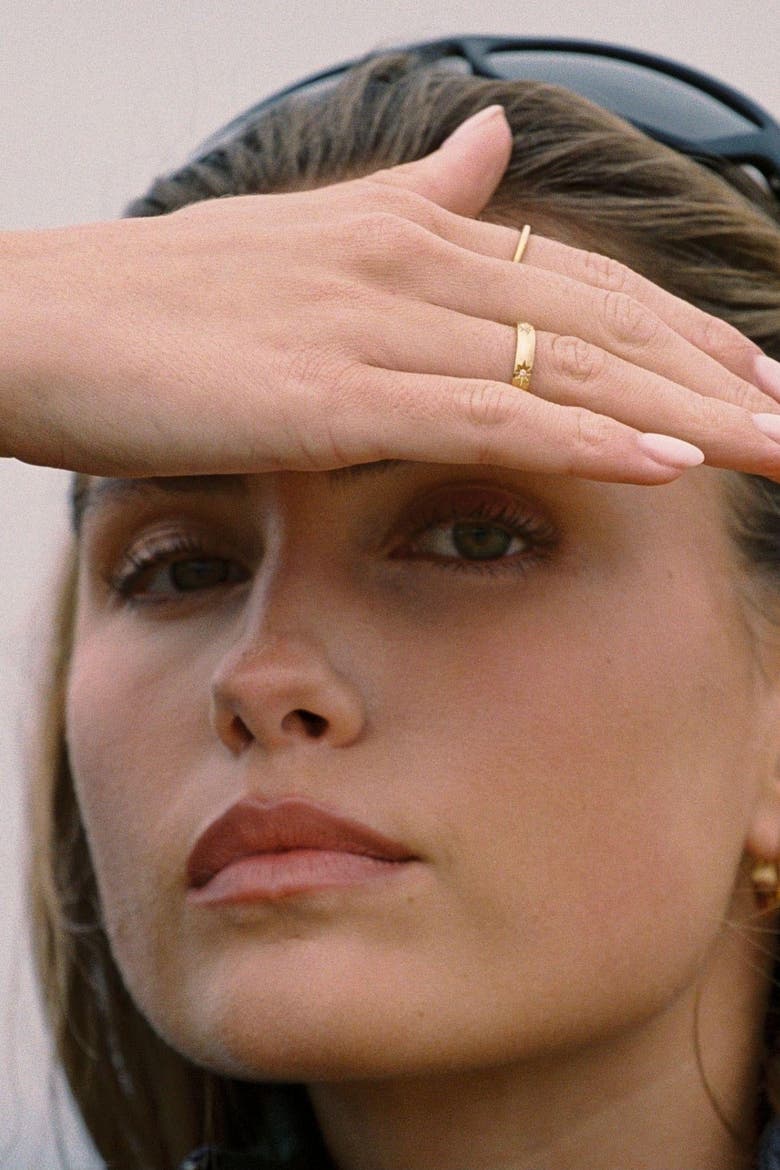 Sparkling Band Ring, Alternate, color, Gold