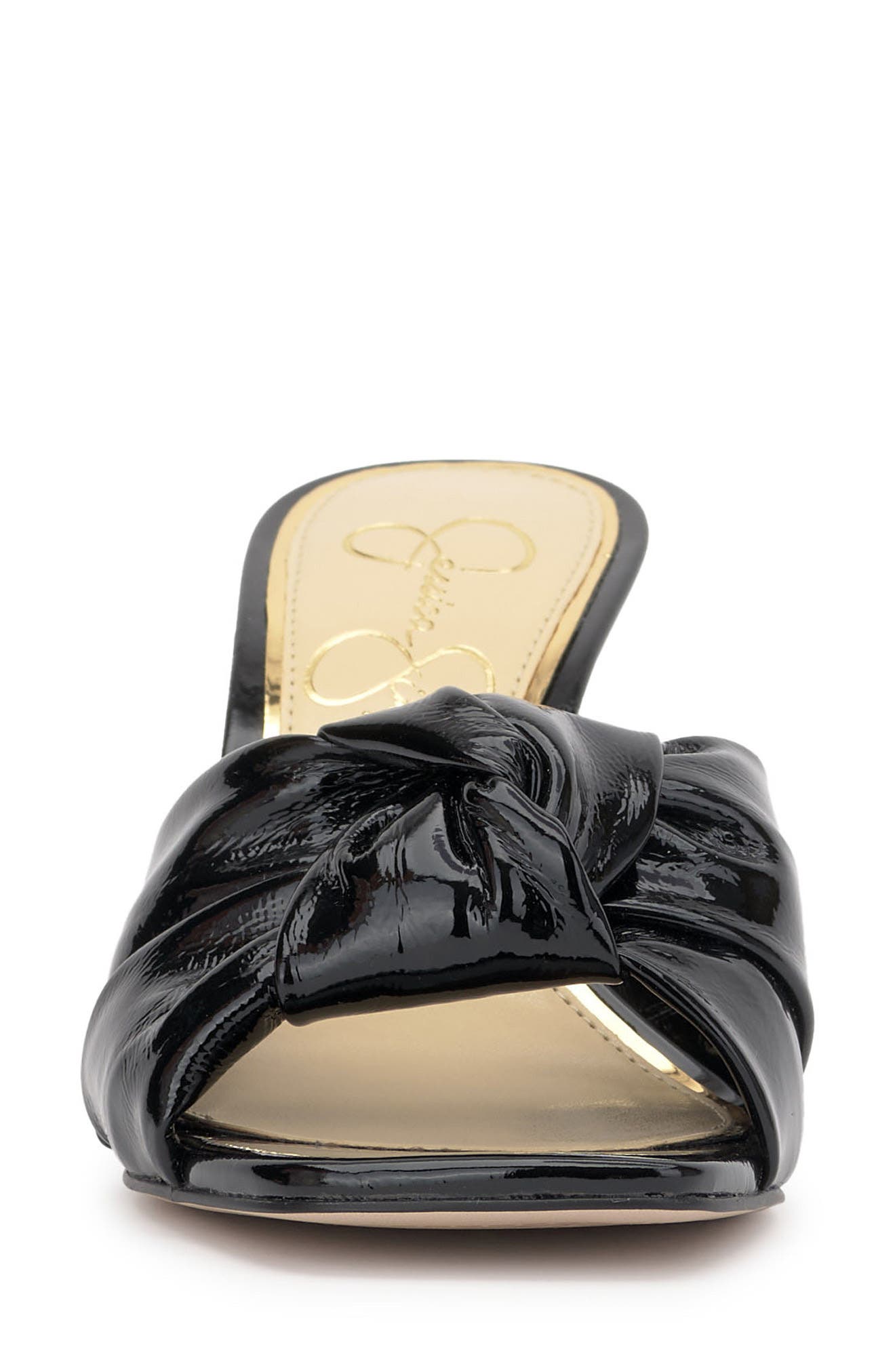 Jessica Simpson Evirra Slide Sandal, Alternate, color, Black Patent