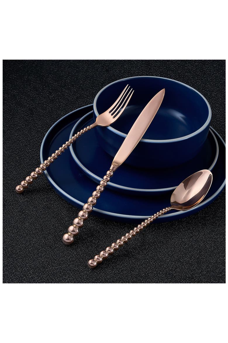 Rondure 20-Piece Flatware Set, Alternate, color, COPPER