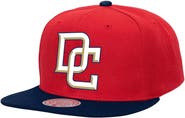 Mitchell & Ness Men's Mitchell & Ness Red Washington Nationals Cooperstown Collection Basic Flip Snapback Hat