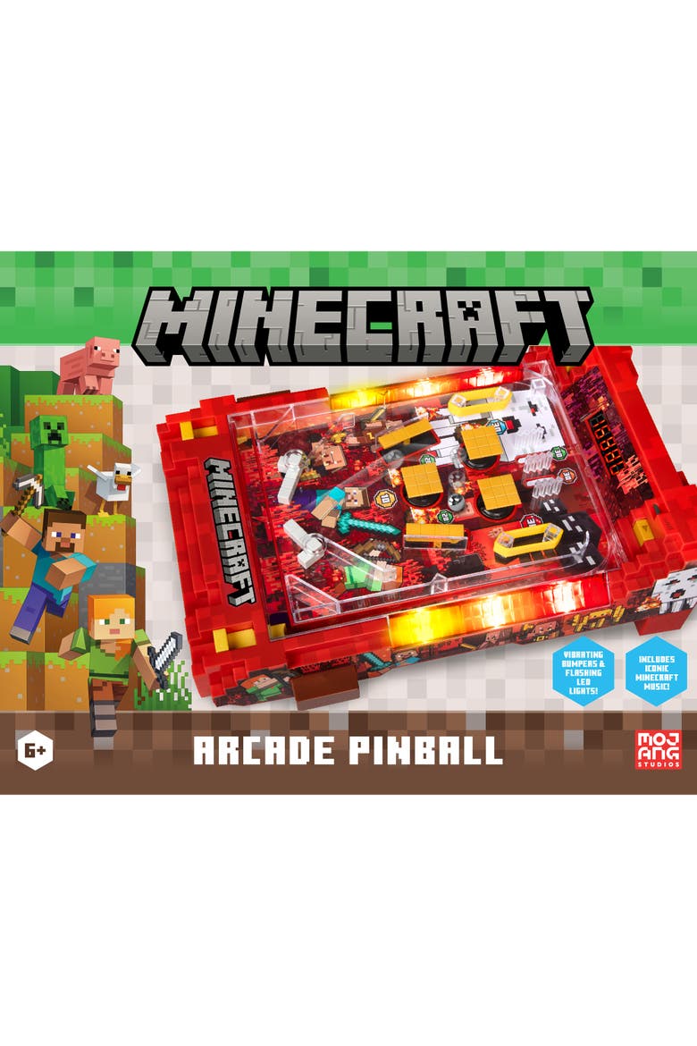 Arcade Pinball, Nether, Lights & Sounds Tabletop Game, Kids 6+, Alternate, color, Multicolored