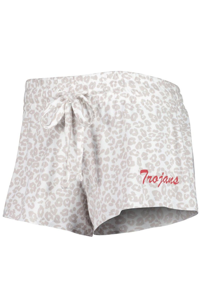 CONCEPTS SPORT Women's Concepts Sport  Cream USC Trojans Montana T-Shirt & Shorts Sleep Set, Alternate, color, 