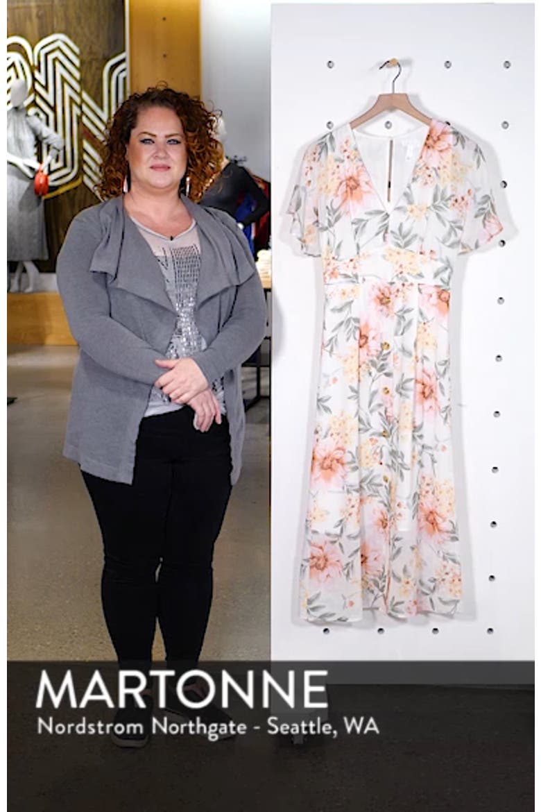 Floral Print Midi Dress video