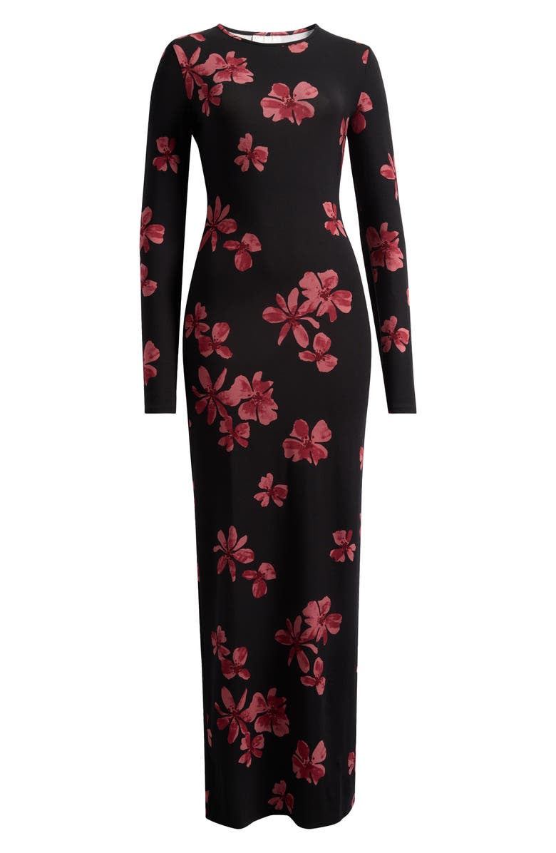 Reformation Tommie Long Sleeve Jersey Dress, Alternate, color, Sydney