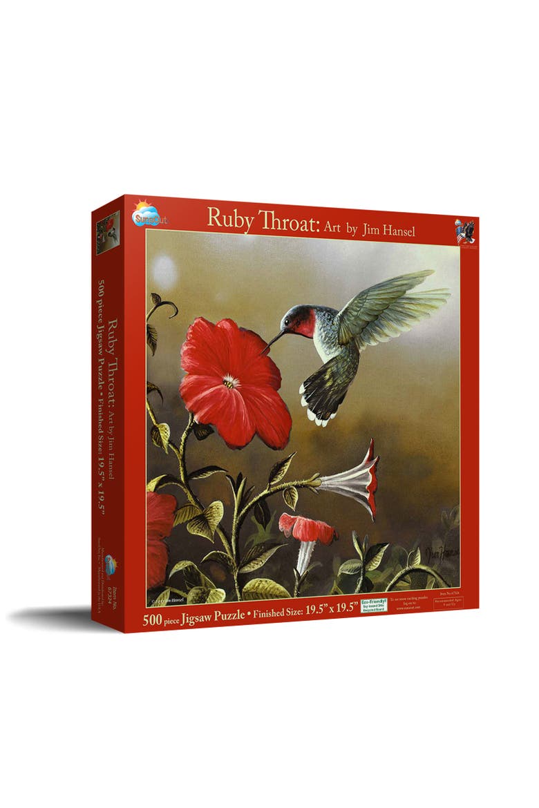 Ruby Throat 500 piece Jigsaw Puzzle for Adults, Main, color, Multicolor