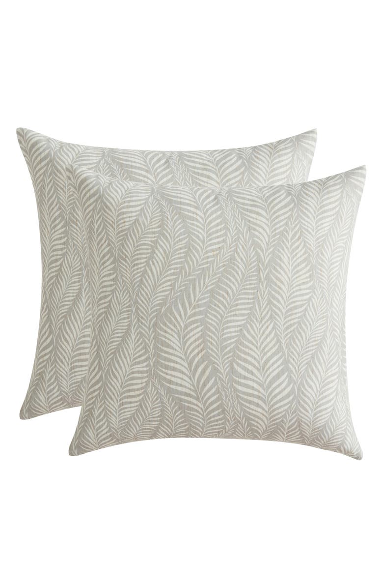 Palm Aire Owen Set of 2 Reversible Throw Pillows, Main, color, Beige