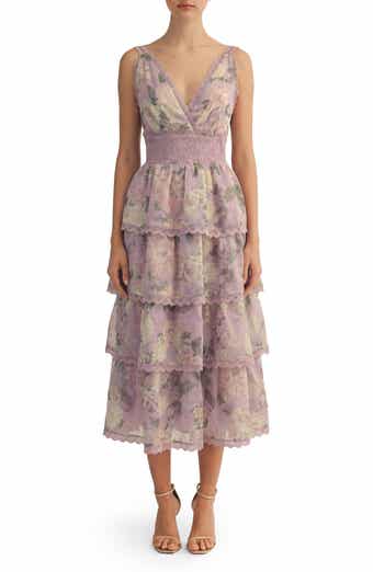 Sylvie Layered Ruffle Sleeveless Maxi Dress
