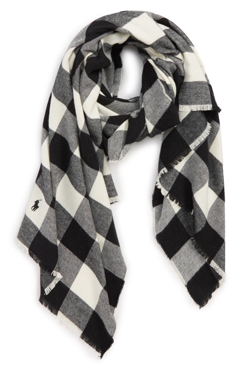 Polo Ralph Lauren Buffalo Check Scarf, Main, color,