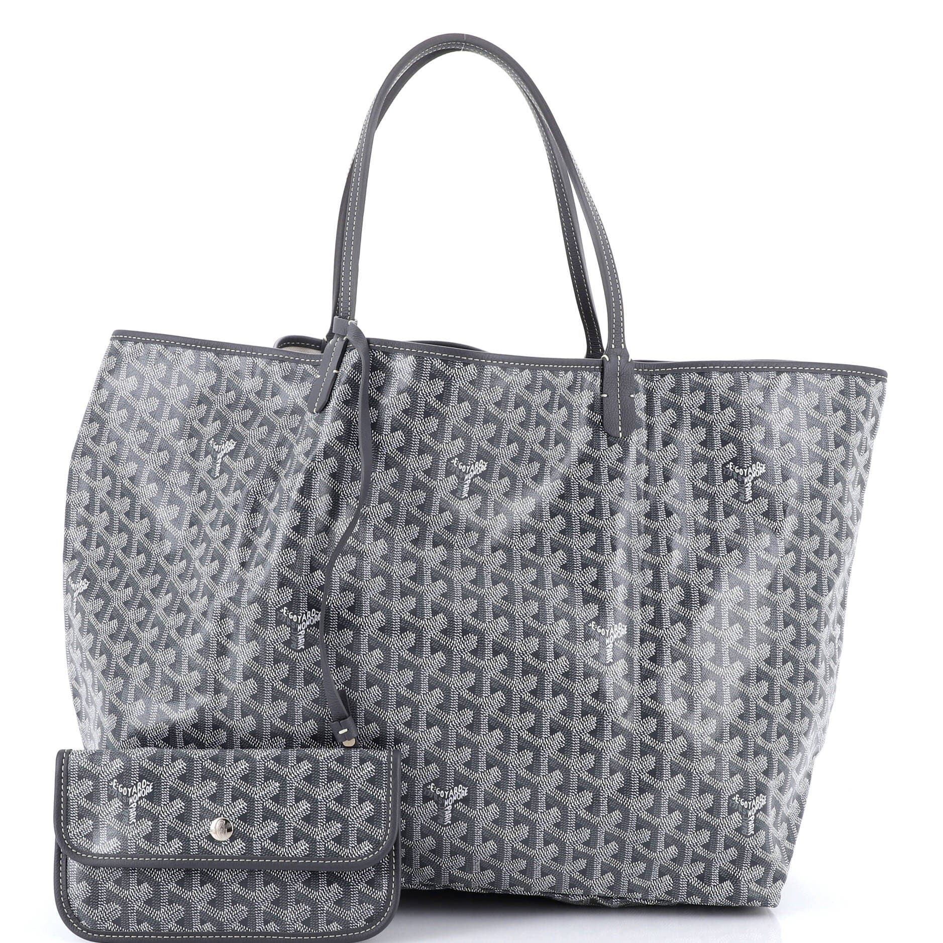 Pre-Owned Goyard Saint Louis Tote Coated Canvas GM, Alternate, color, Gray