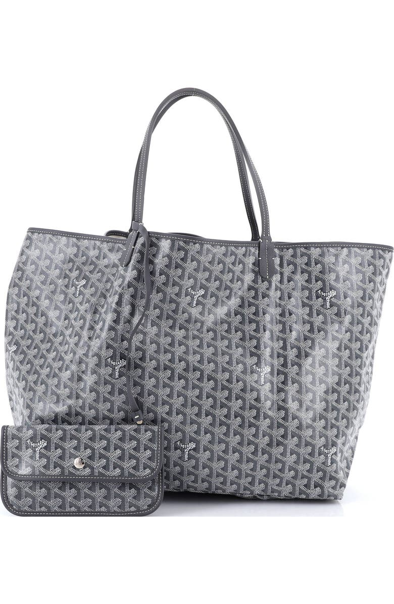 Pre-Owned Goyard Saint Louis Tote Coated Canvas GM, Alternate, color, Gray