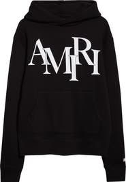 AMIRI Staggered Logo Graphic Hoodie