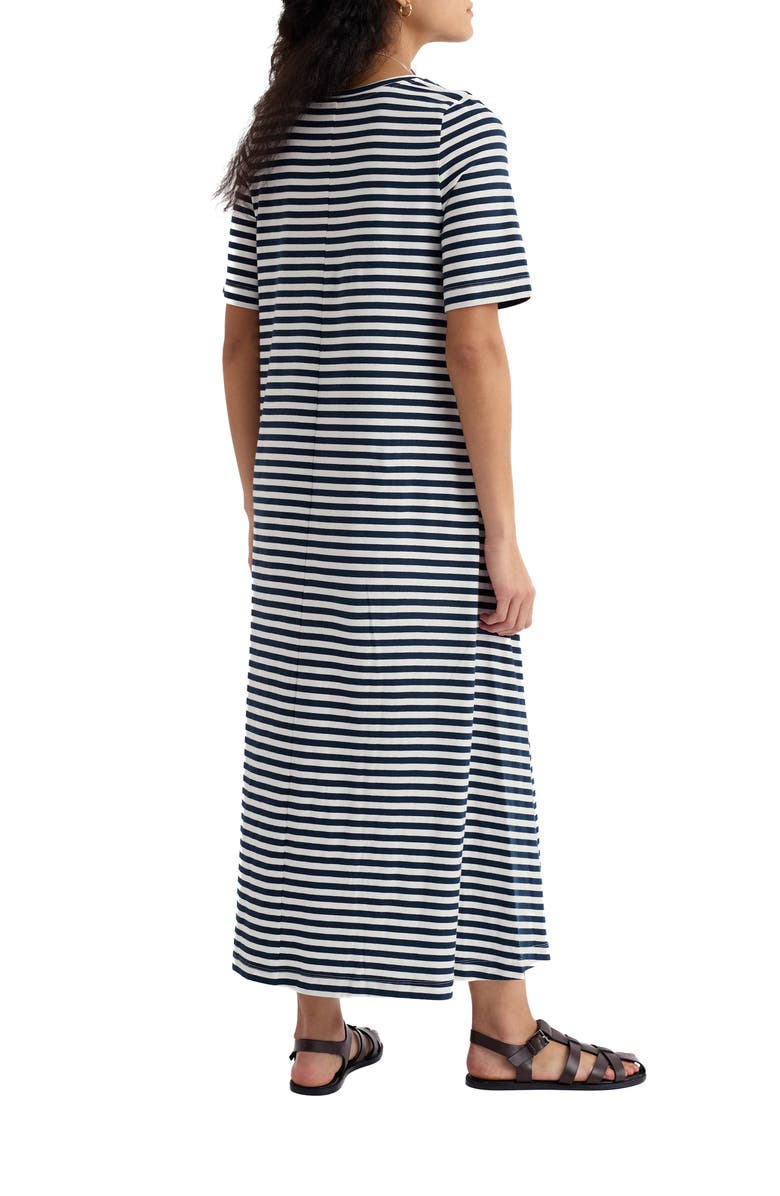 Seasalt Cornwall Ivey Stripe T-Shirt Dress, Alternate, color,