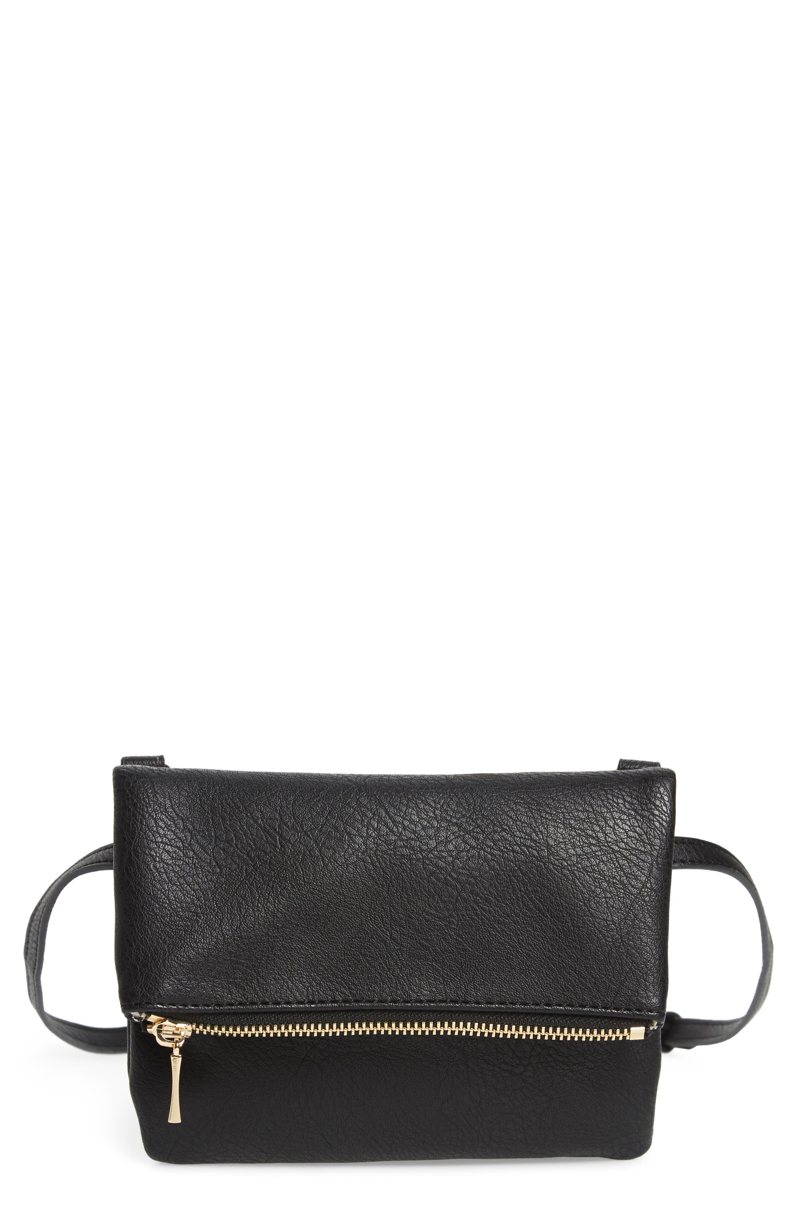 Sole Society Cassie Faux Leather Belt Bag, Main, color, 
