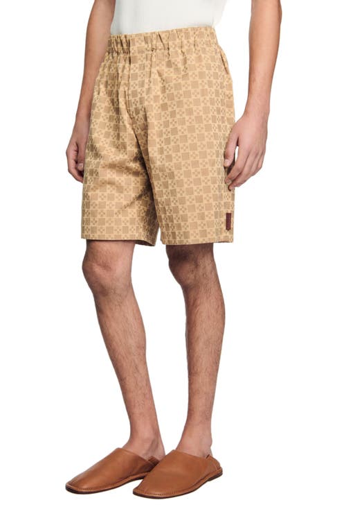 Sandro Square Cross Bermuda Shorts
