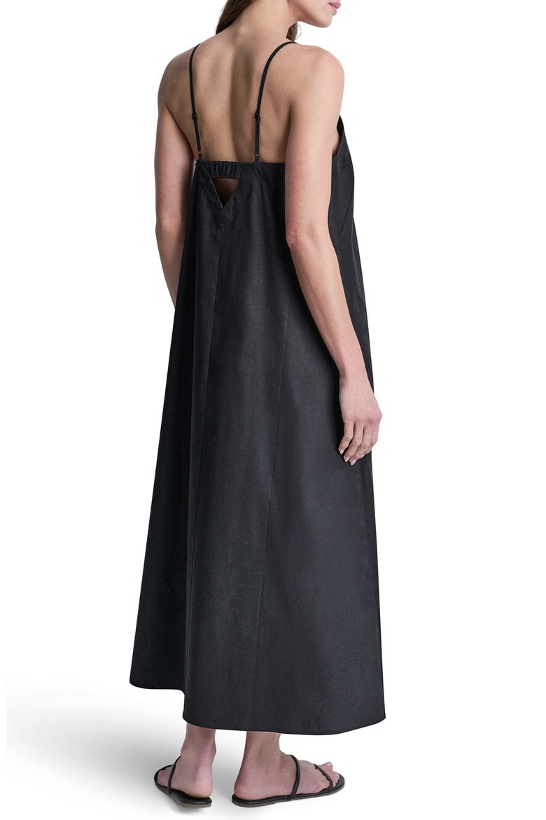 V-Neck Sleeveless Maxi Dress, Alternate, color, BLACK