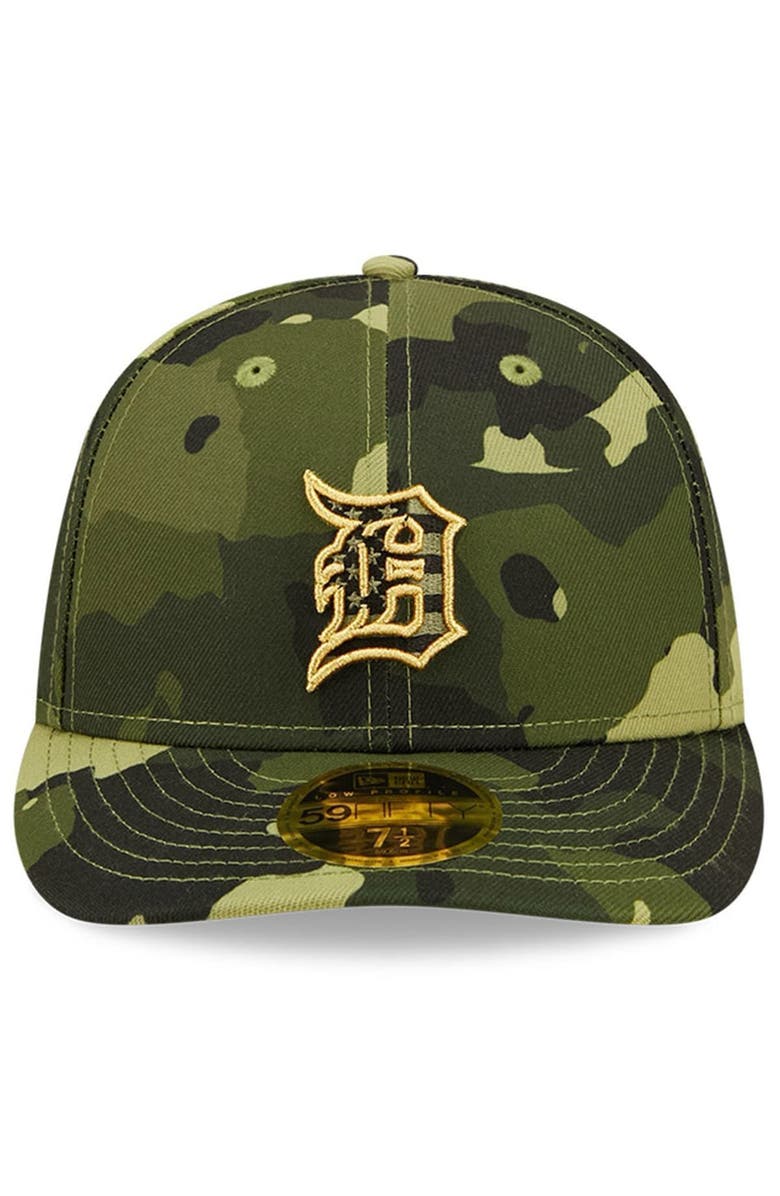 New Era Men's New Era Camo Detroit Tigers 2022 Armed Forces Day On-Field Low Profile 59FIFTY, Alternate, color, 