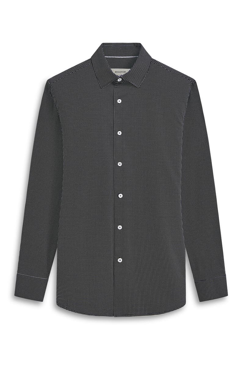Bugatchi James OoohCotton<sup>®</sup> Pin Dot Print Button-Up Shirt, Alternate, color, 