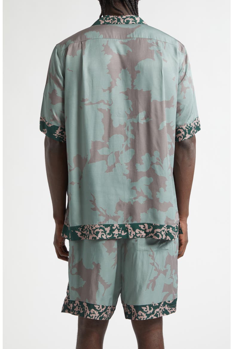 Carltone Short Sleeve Button-Up Shirt, Alternate, color, PETROL