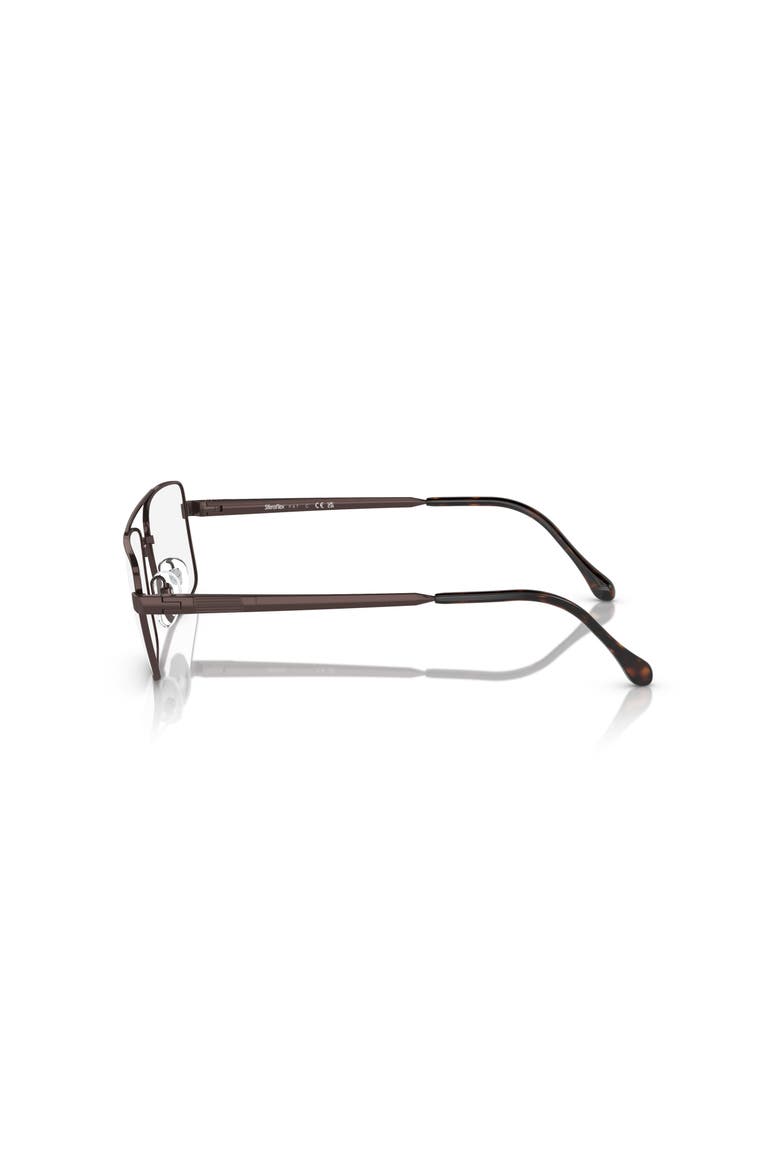 56mm Square optical glasses, Alternate, color, Brown
