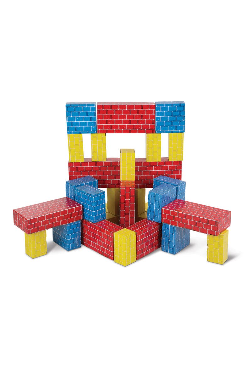 40-Piece Deluxe Jumbo Cardboard Blocks, Alternate, color, 000