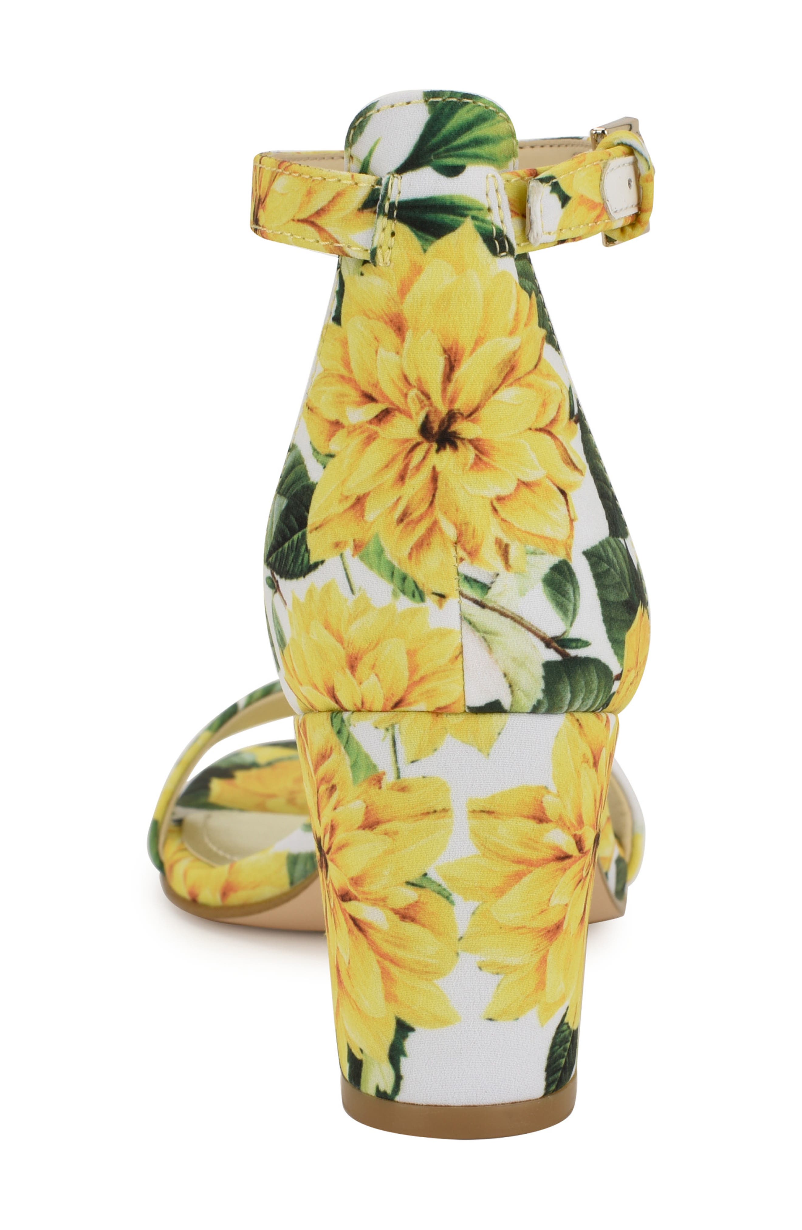 Pruce Ankle Strap Sandal, Alternate, color, YELLOW FLORAL