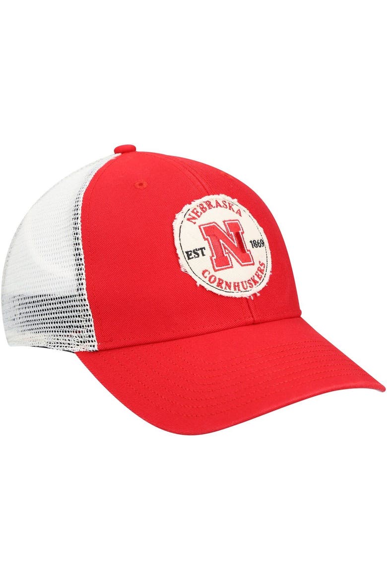 Men's '47 Scarlet Nebraska Huskers Howell MVP Trucker Snapback Hat, Alternate, color, Scarlet