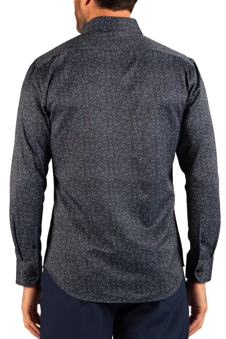 Floral Printed Performance Shirt, Alternate, color, BLUE FLORAL