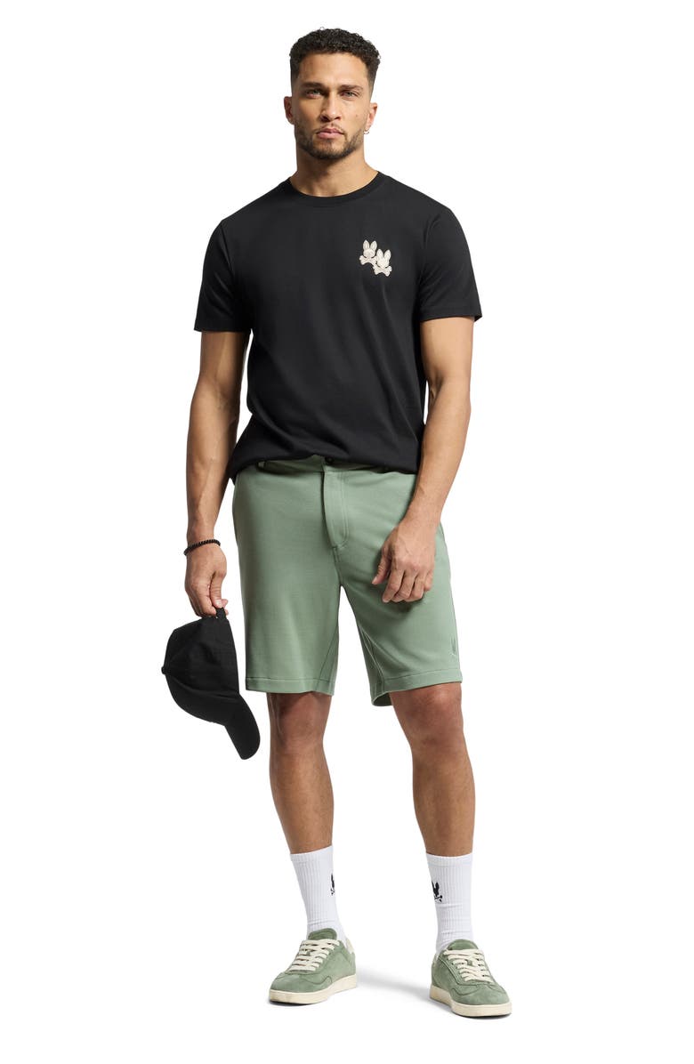 Psycho Bunny Elliot Pima Cotton Graphic T-Shirt, Alternate, color, Black