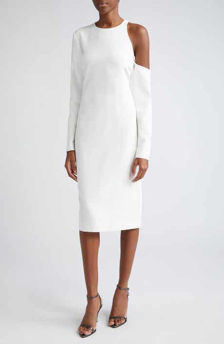 TOM FORD Single Cold Shoulder Long Sleeve Cady Dress