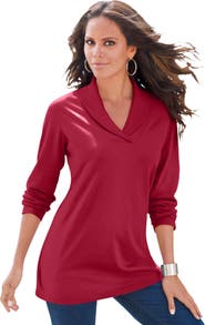 Roaman's Shawl Collar Ultimate Tee