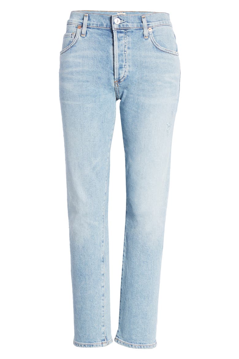 Emerson High Waist Slim Boyfriend Jeans, Alternate, color, EVER