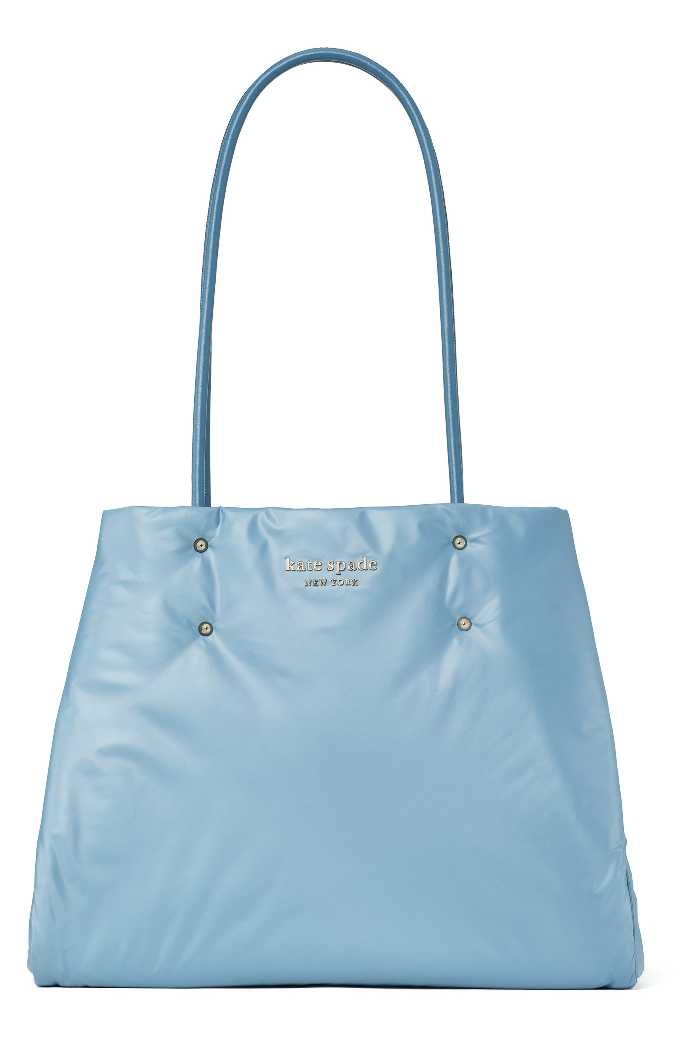 large everything puffy tote, Main, color, SWORDFISH