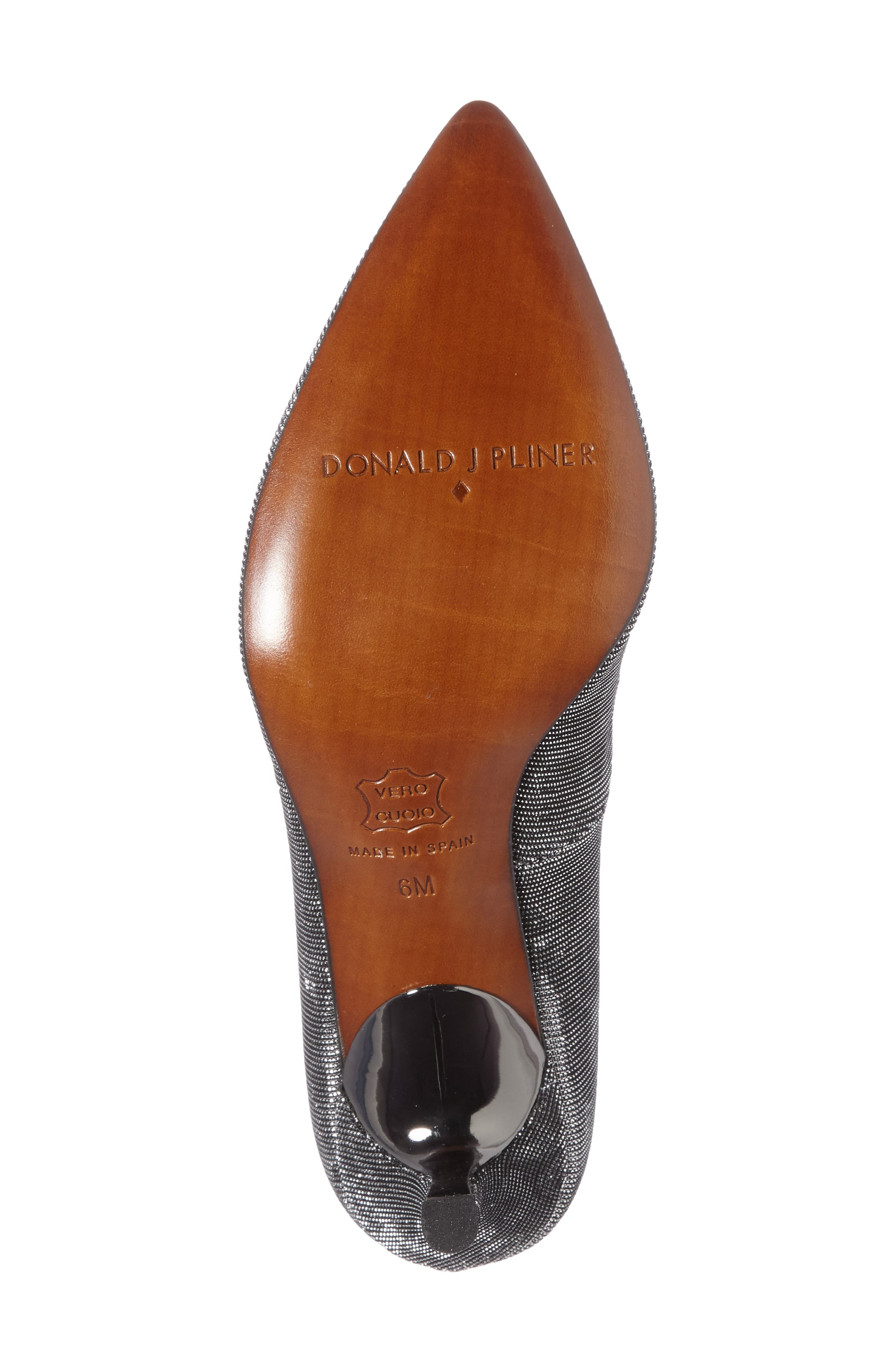Donald J Pliner 'Treva' Pointy Toe Pump, Alternate, color, GUNMETAL LEOPARD FABRIC