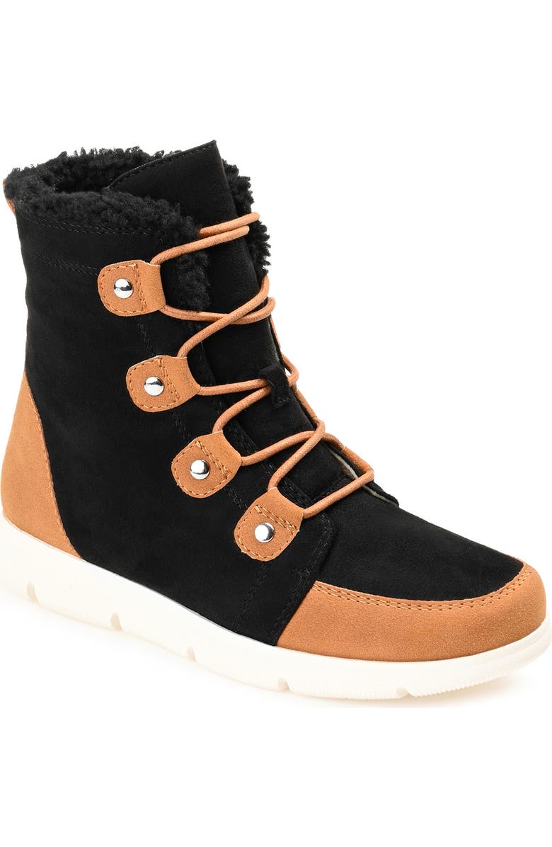 Journee Collection Laynee Faux Fur Lining Boot, Main, color,