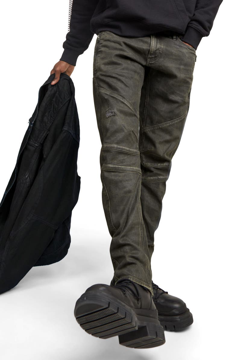 G-STAR Moto Cross 3D Zip Pocket Slim Fit Jeans, Alternate, color, 