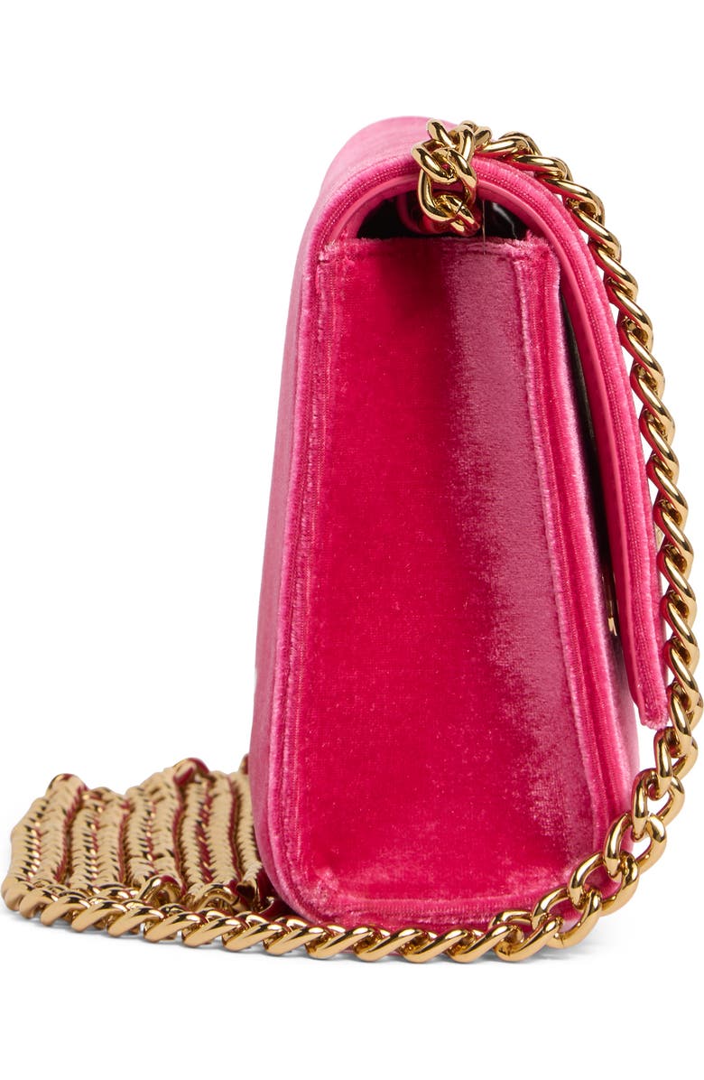 Kurt Geiger London KGL Velvet Clutch, Alternate, color, Bright Pink