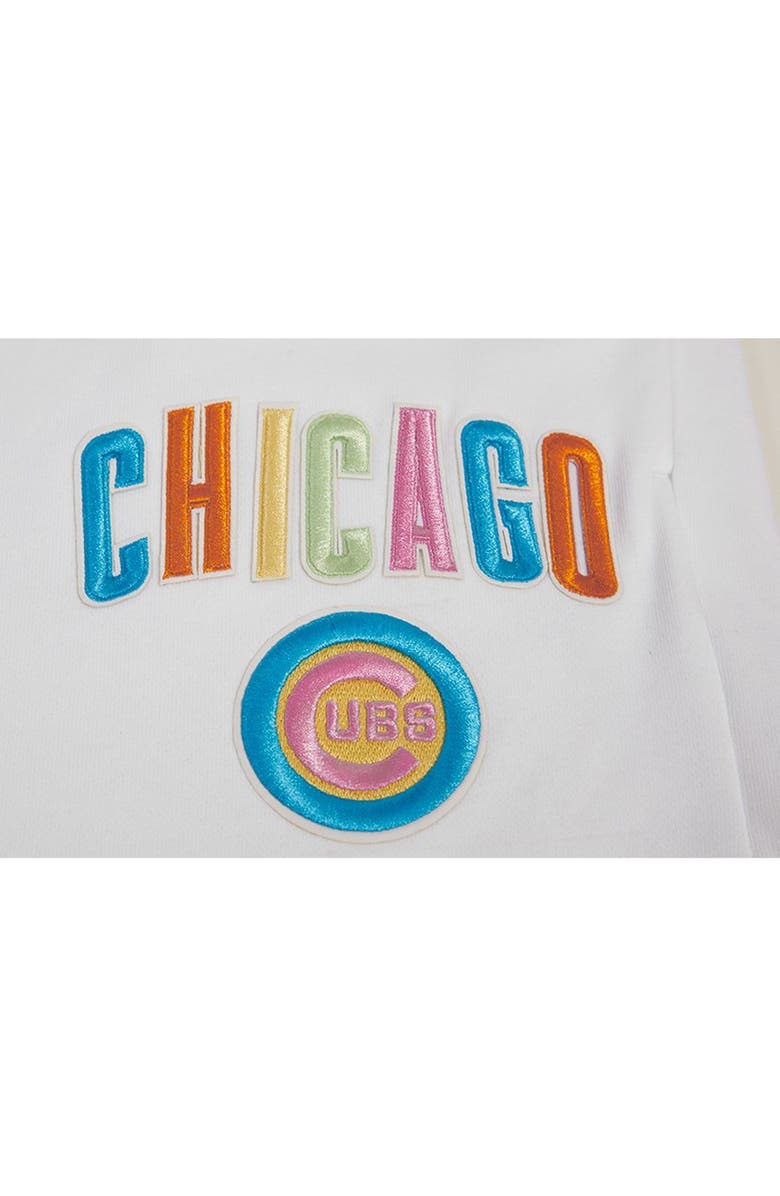 PRO STANDARD Women's Pro Standard White Chicago Cubs Washed Neon Shorts, Alternate, color, White