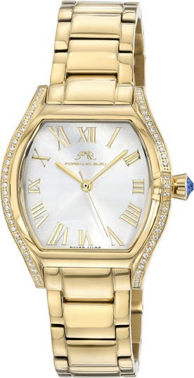 Women's Celine Crystal Paveé Stainless Steel Bracelet Watch, 33.5mm