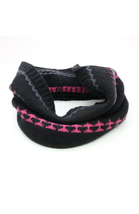 CASHMERE NECK WARMER IN NORDIC DESIGN