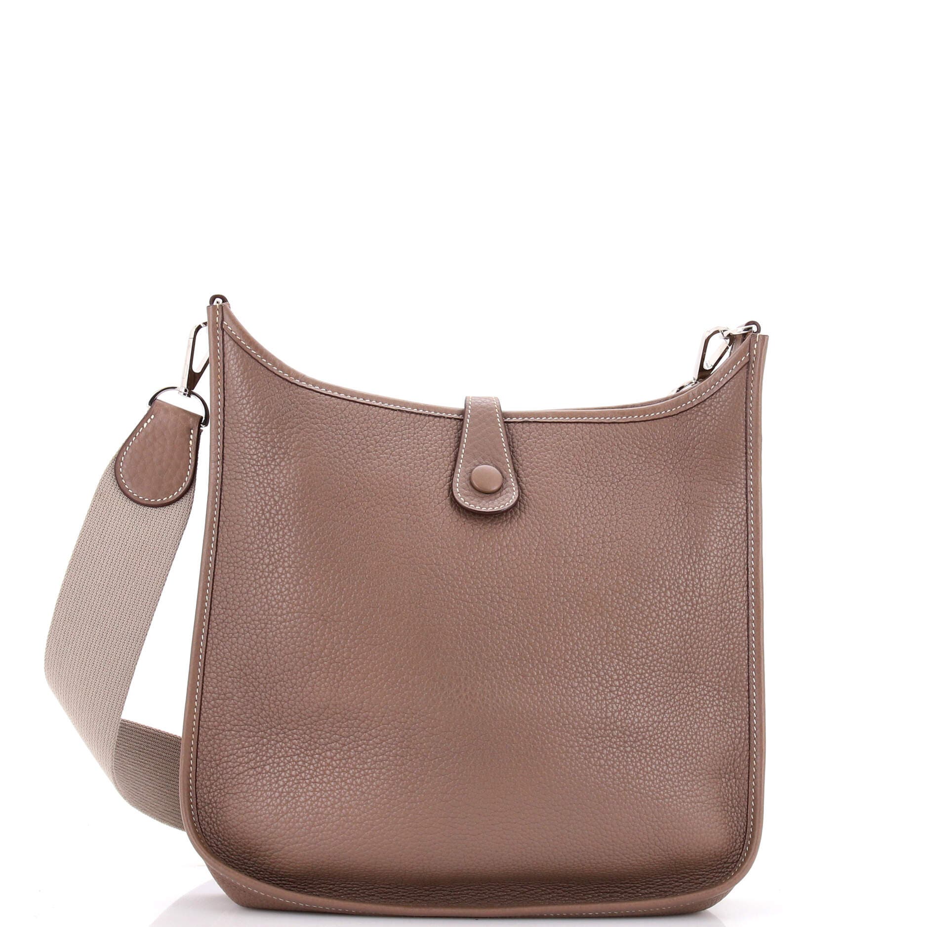 Pre-Owned Hermes Evelyne Bag Gen I Clemence PM, Alternate, color, Etoupe
