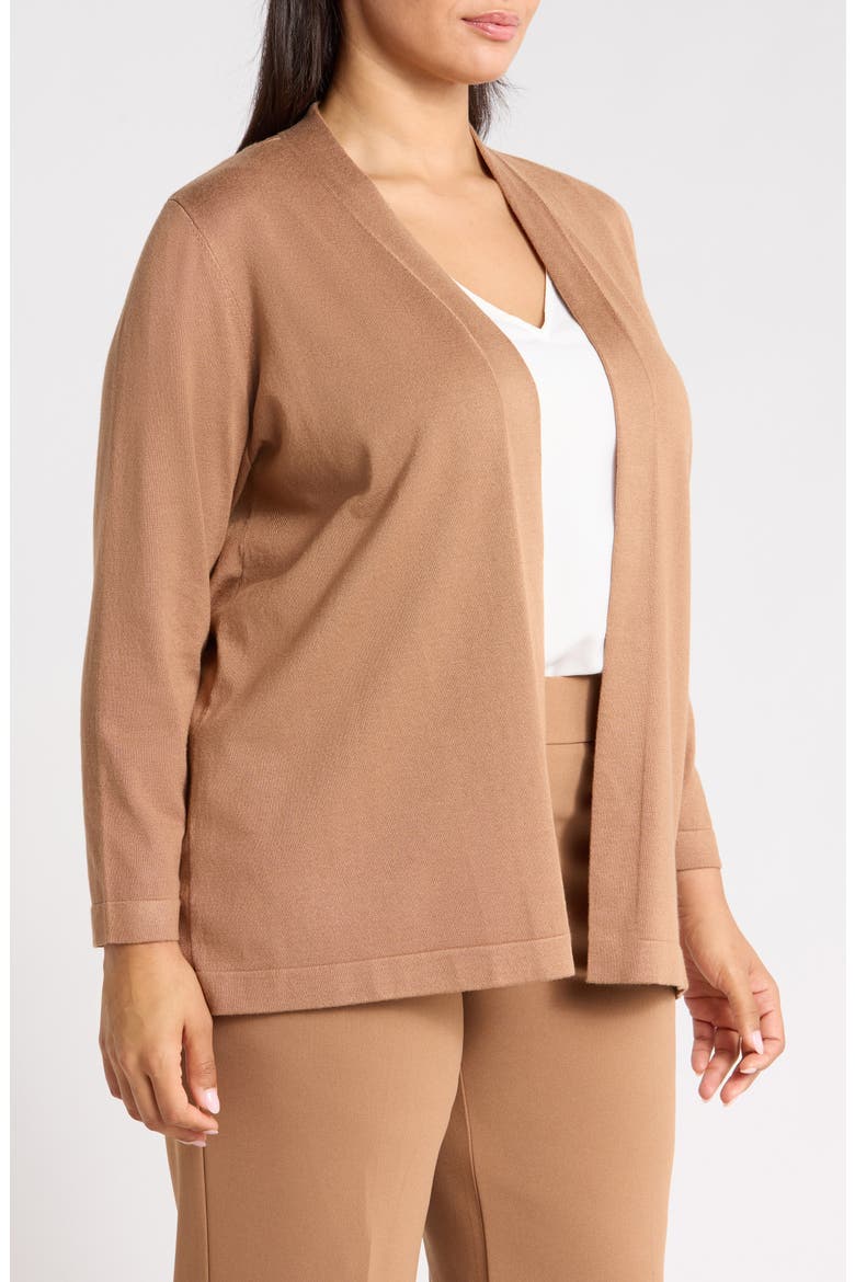 Chatham Open Front Cardigan, Alternate, color, VICUNA