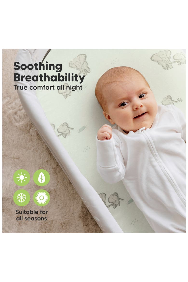 2-Pack Soothe Fitted Bassinet Sheets, Alternate, color, Elly