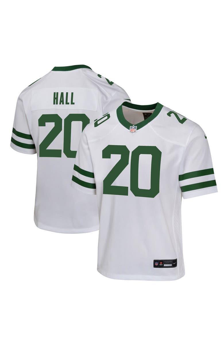 Nike Youth Nike Breece Hall Legacy White New York Jets Game Jersey, Main, color, White