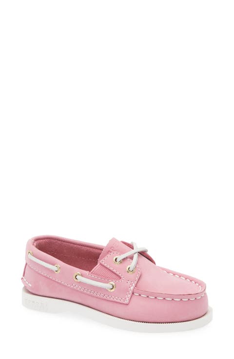 Kids' Authentic 2-Eye Nubuck Boat Shoe (Baby, Walker & Toddler) (Nordstrom Exclusive)