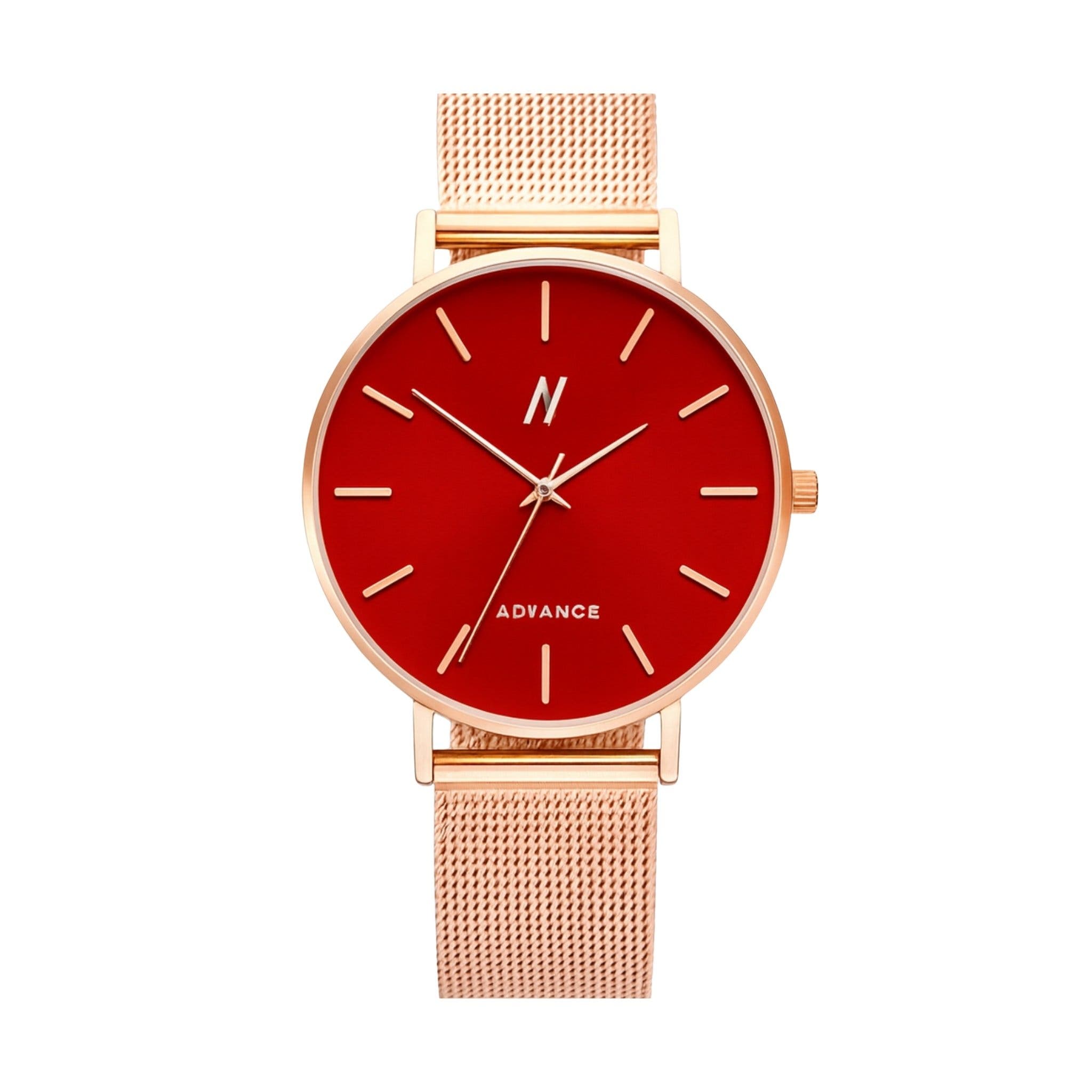 selected Brilliant Rose Gold/Rich Red
